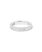 3.5mm Petite East West Baguette & Pavé Diamond Ring - PBD Rings