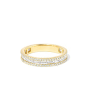 3.5mm Petite East West Baguette & Pavé Diamond Ring - PBD Rings