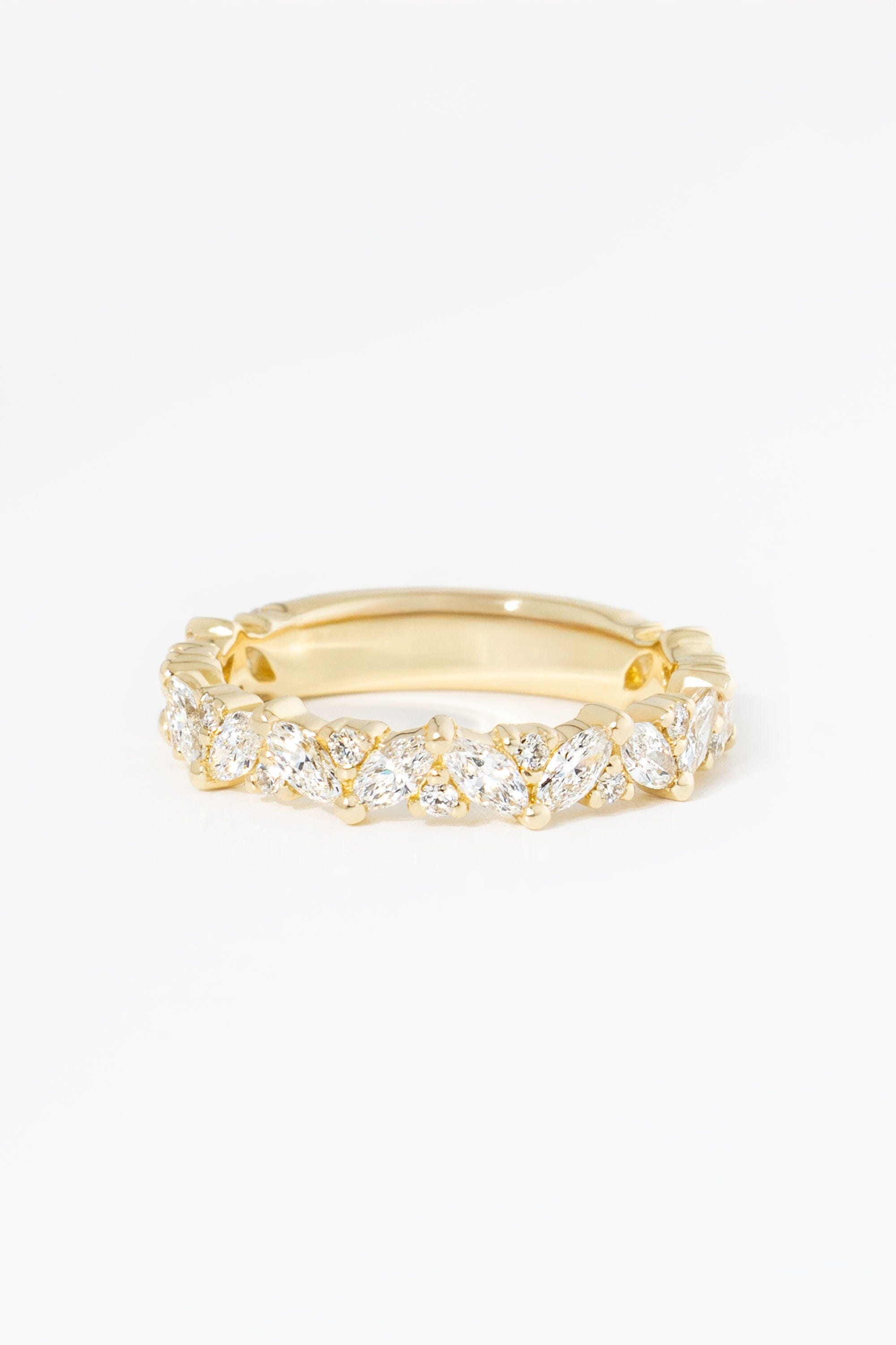 3.6mm Mariposa Band Rings Princess Bride Diamonds 