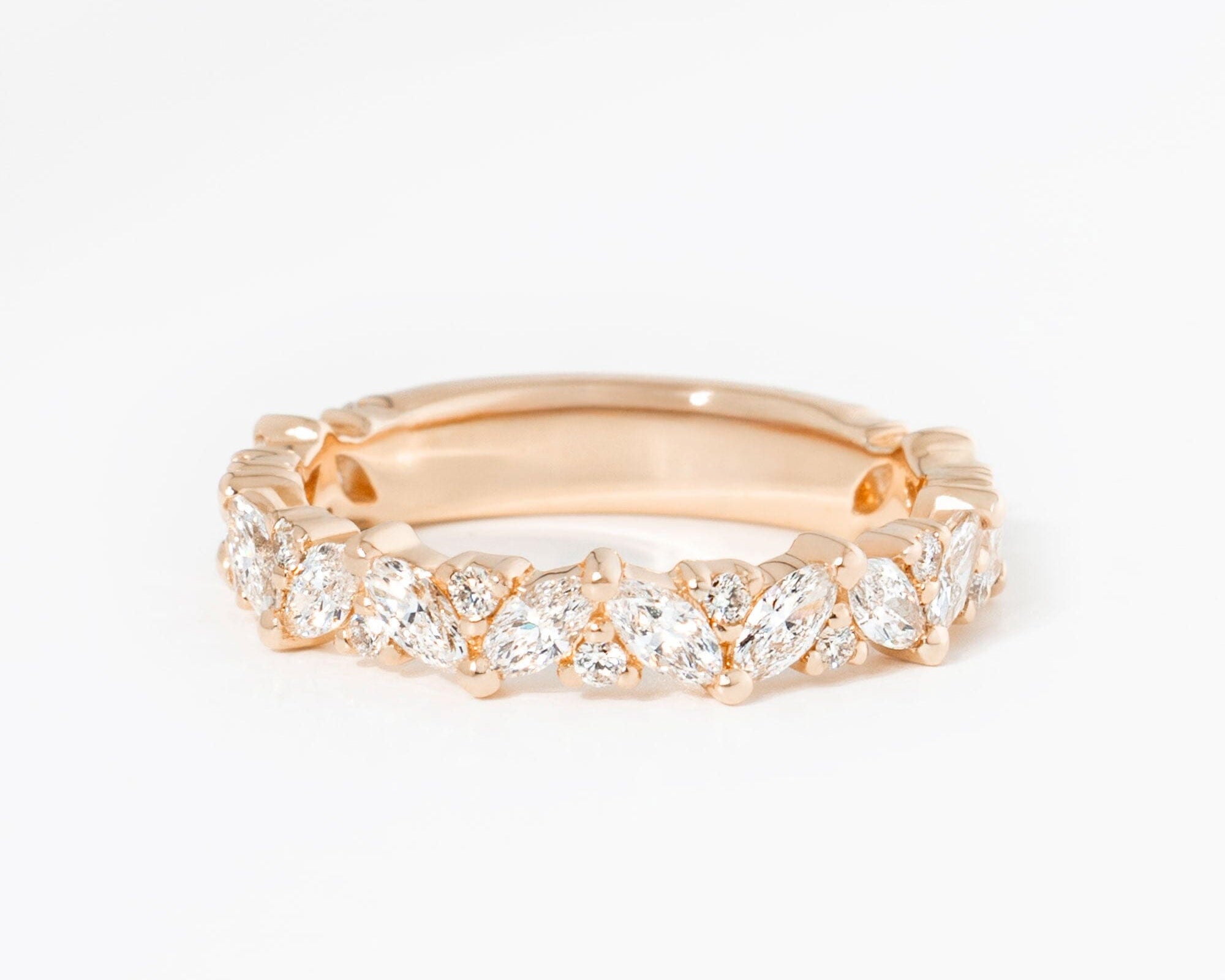3.6mm Mariposa Rings Princess Bride Diamonds 