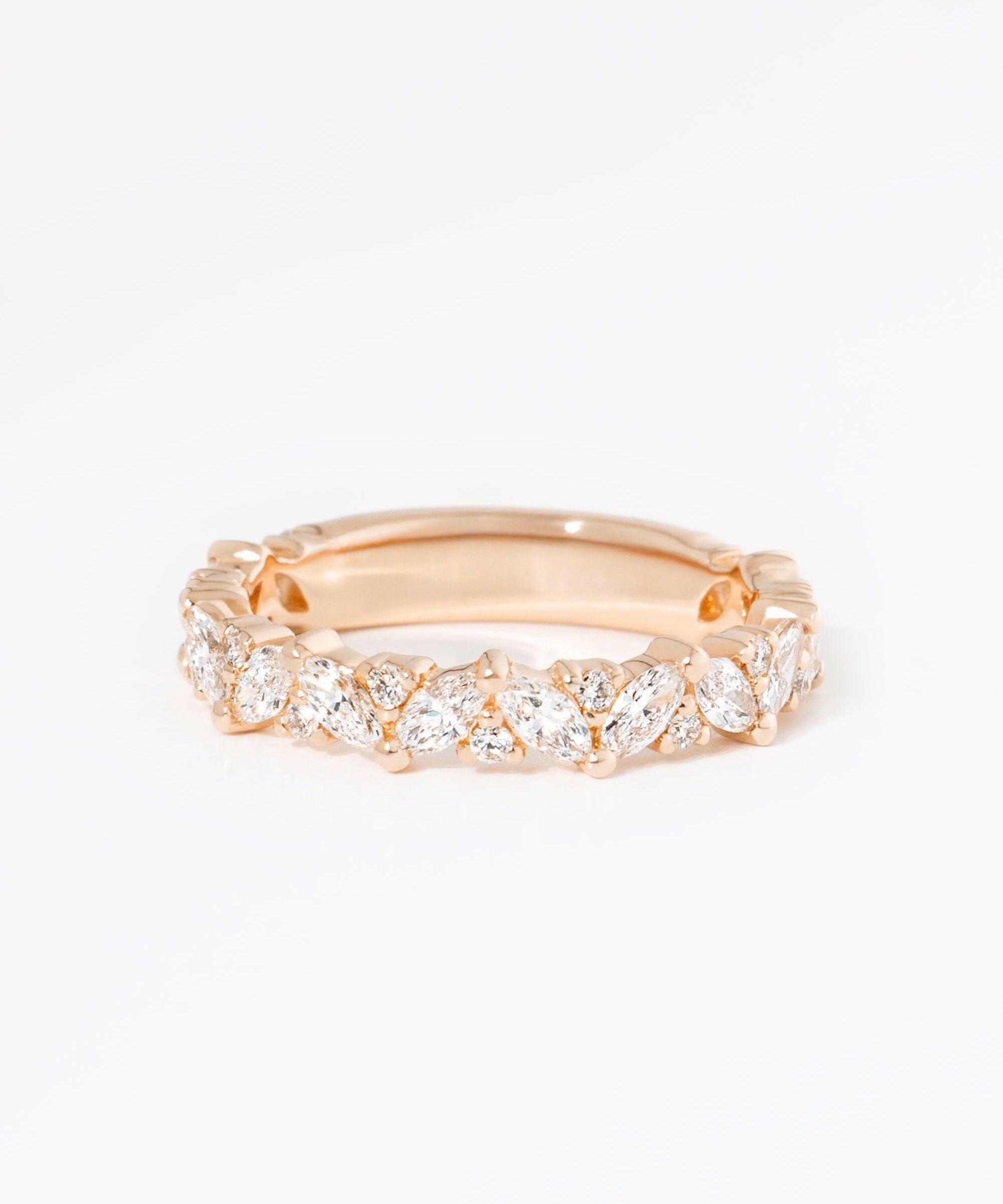 3.6mm Mariposa Rings Princess Bride Diamonds 