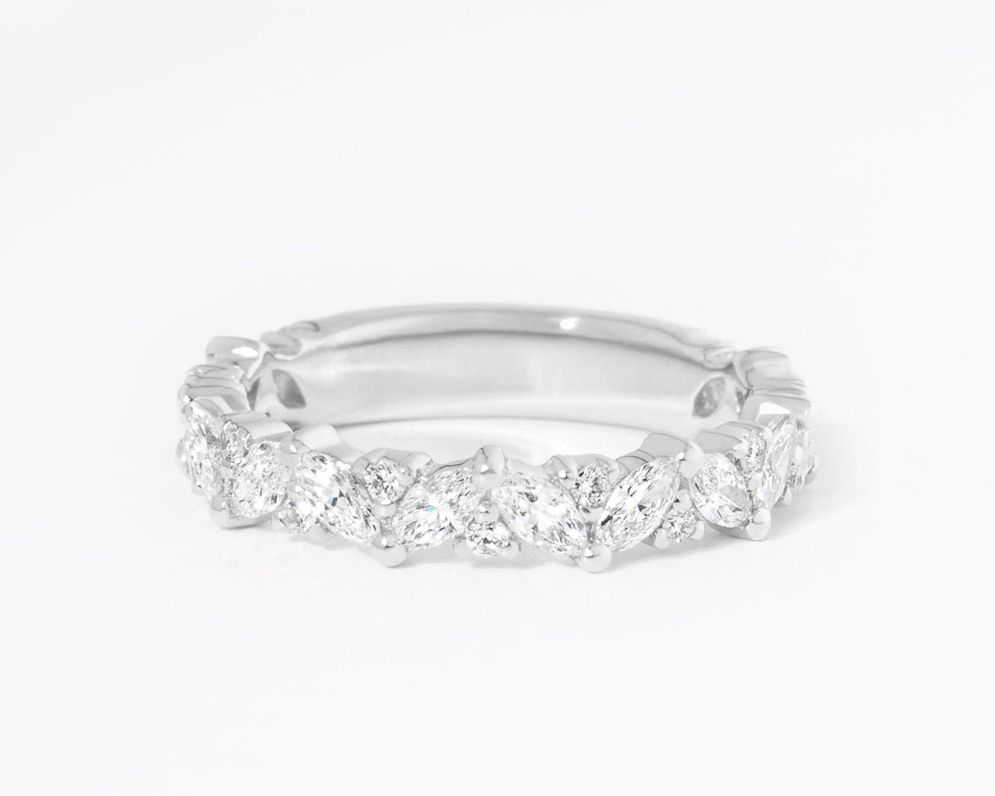 3.6mm Mariposa Rings Princess Bride Diamonds 