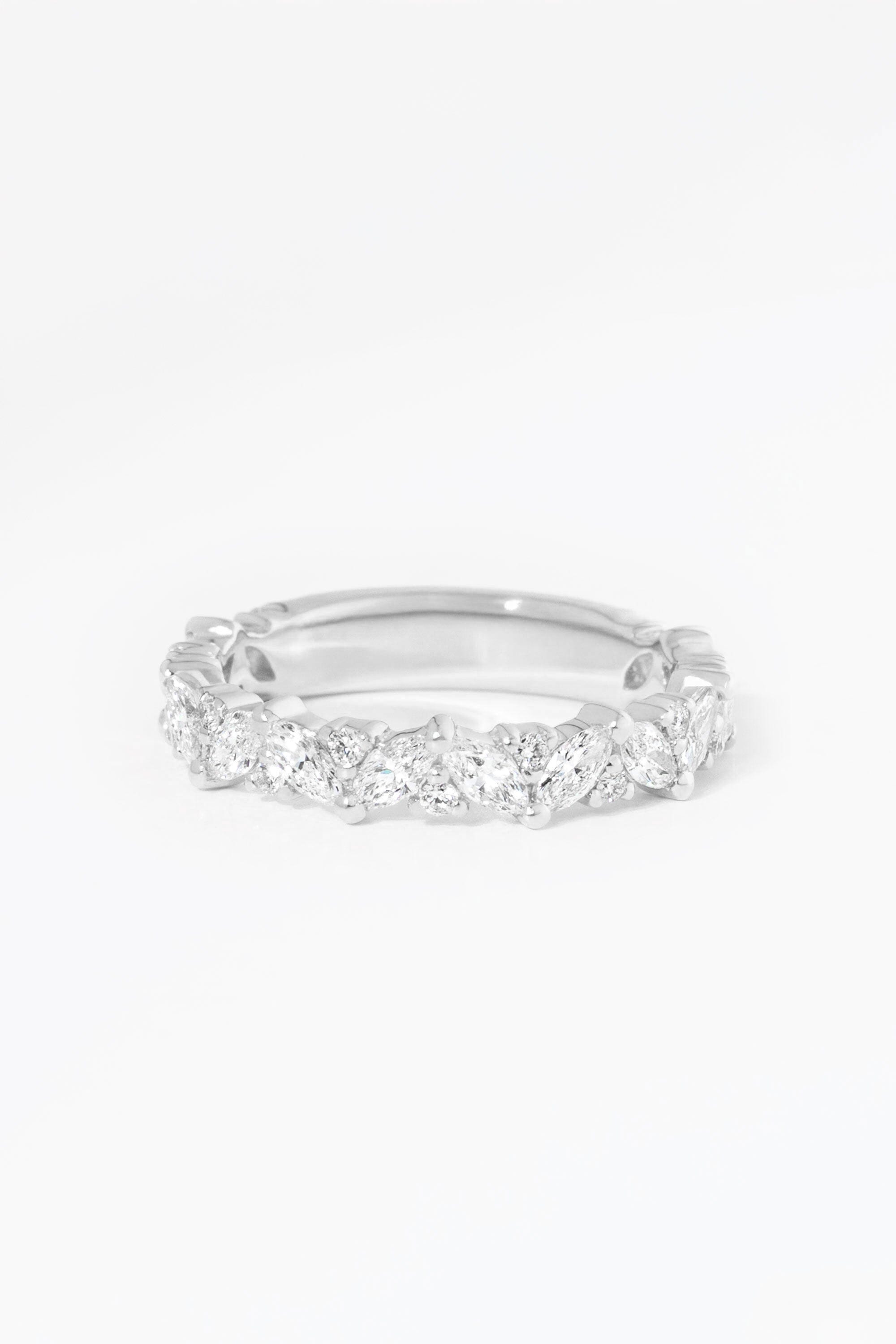 3.6mm Mariposa Rings Princess Bride Diamonds 