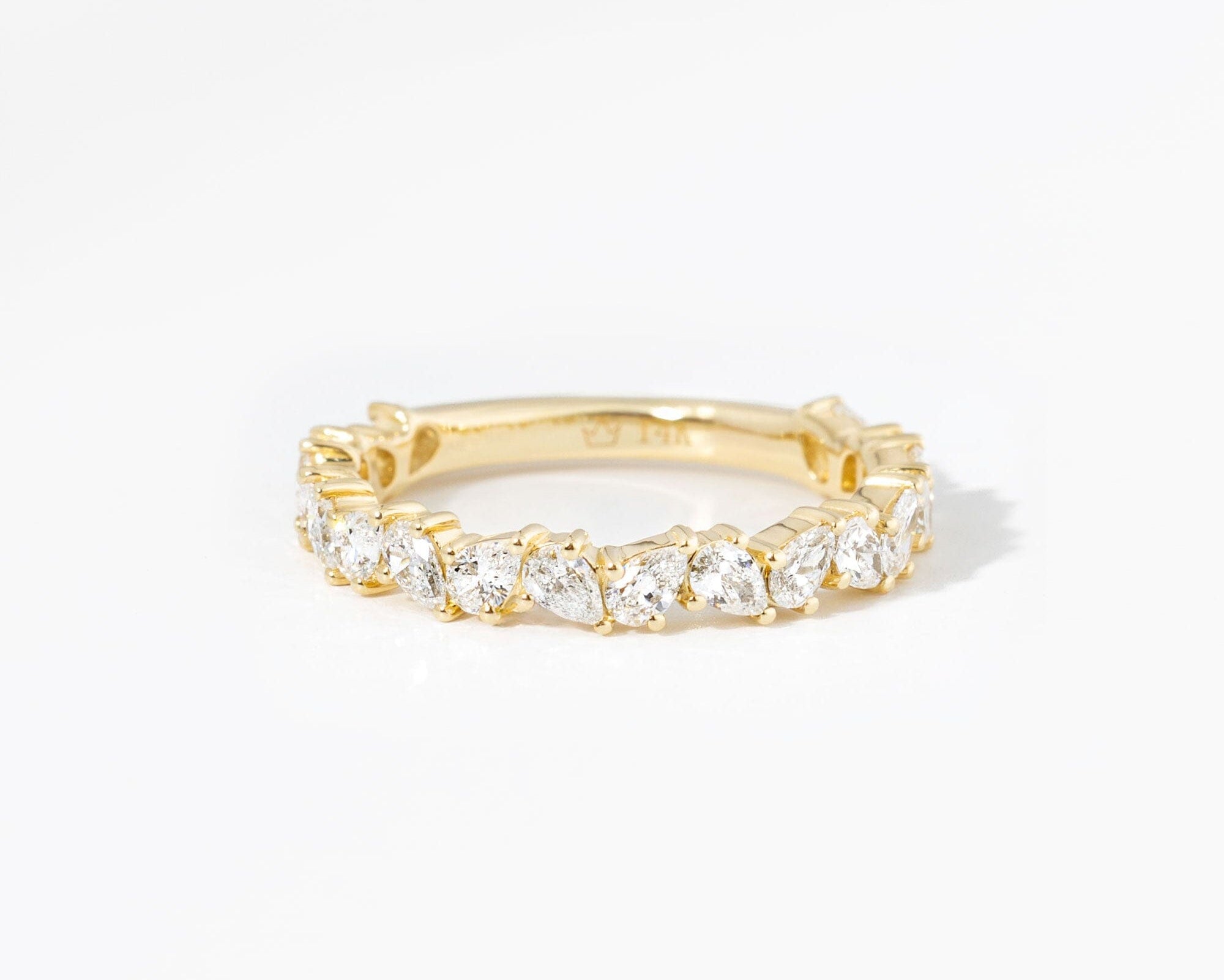 3.6mm Offset Pear Lab Diamond Ring Rings Princess Bride Diamonds 