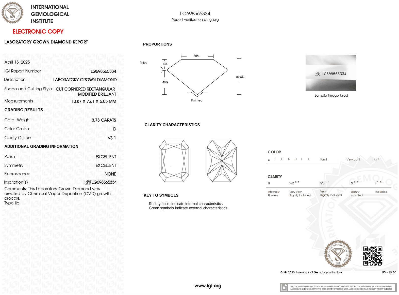 3.73ct D - VS1 Radiant Lab Diamond Alice - PBD Engagement Rings