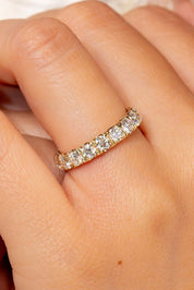 3.8mm Core Pavé Lab Diamond Ring - PBD Rings