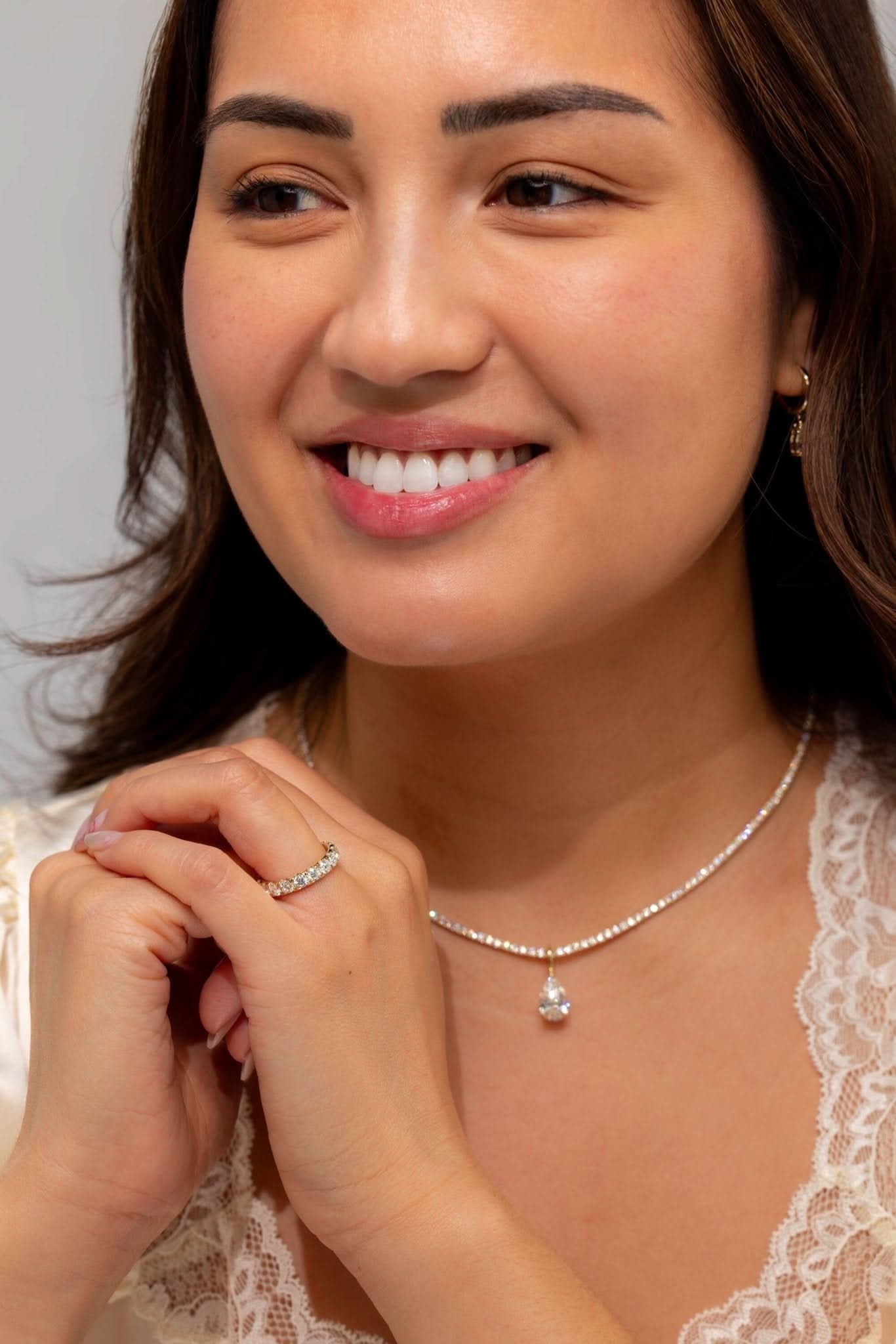 3.8mm Core Pavé Lab Diamond Ring - PBD Rings