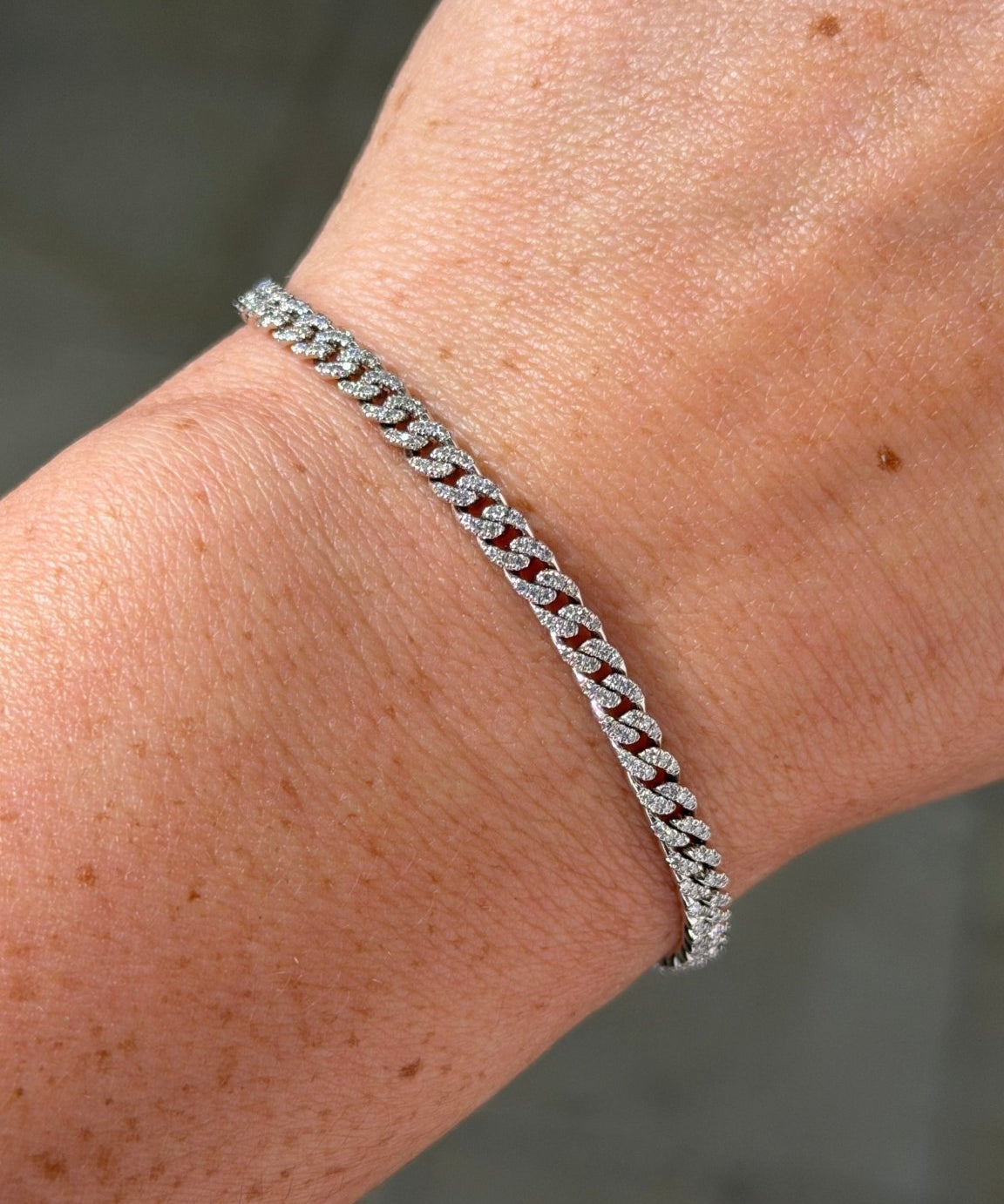 3.8mm Mini Cuban Pavé Bracelet - PBD Bracelets