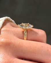 3.91ct D-VVS1 Marquise Lab Diamond Kai - PBD Engagement Rings