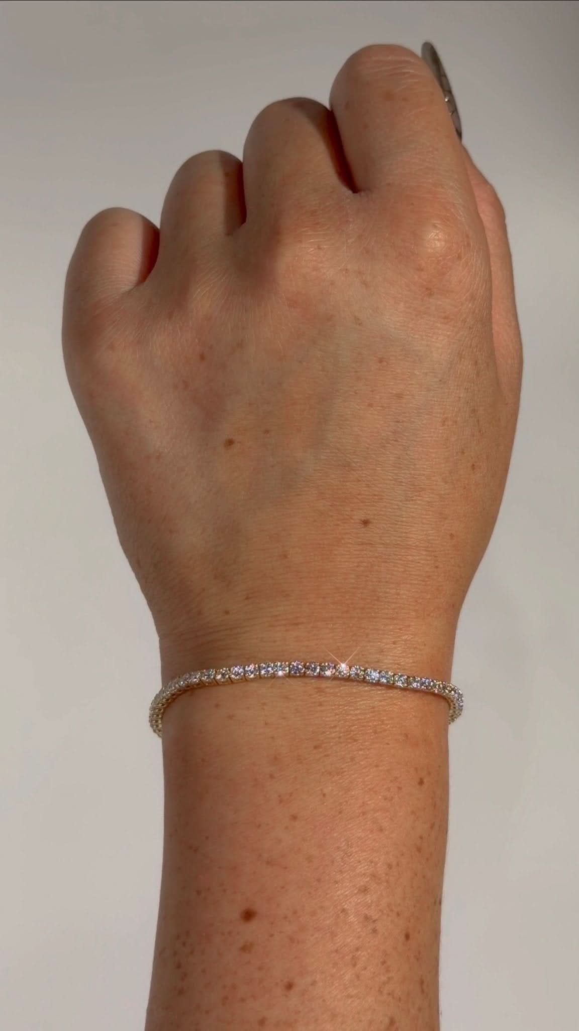 3.93ct Core Lab Diamond Tennis Bracelet - PBD Bracelets