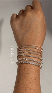 3.93ct Core Lab Diamond Tennis Bracelet - PBD Bracelets