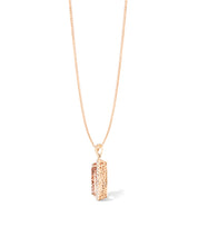 10.21ct Pear Morganite Halo Necklace