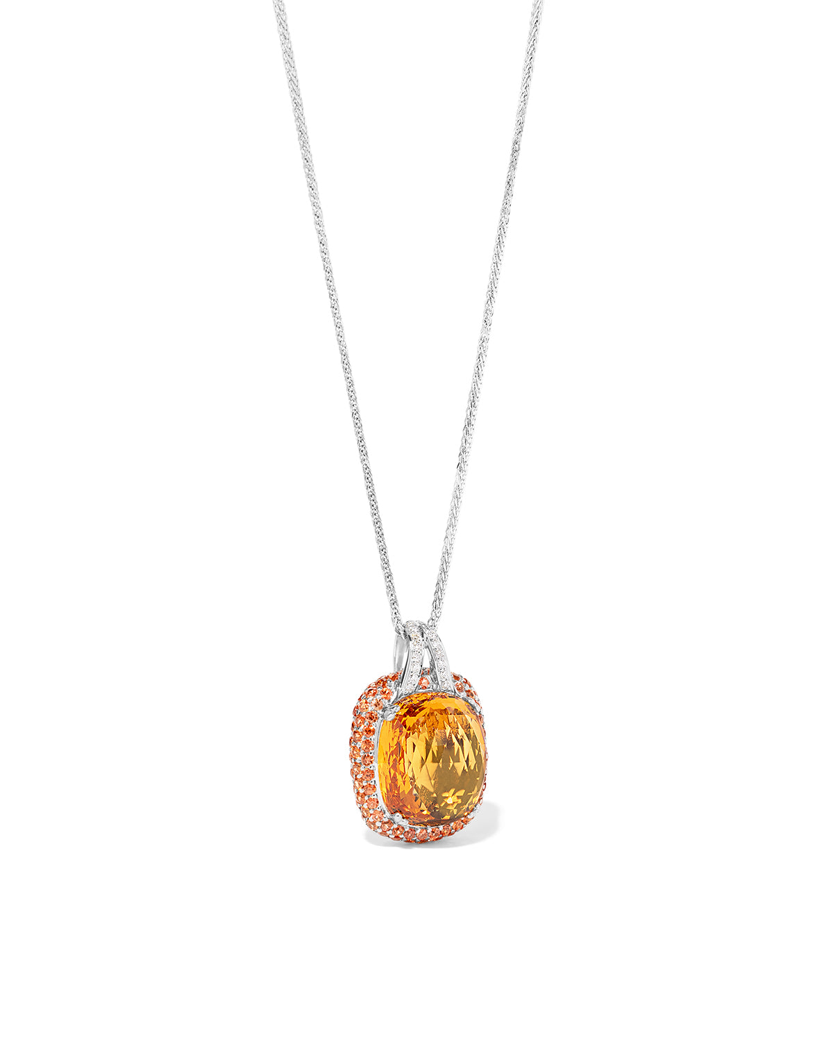 Honeycomb Citrine Necklace