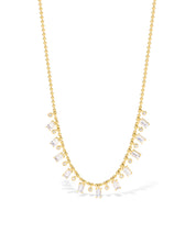 Moonstone and Diamond Drip Necklace