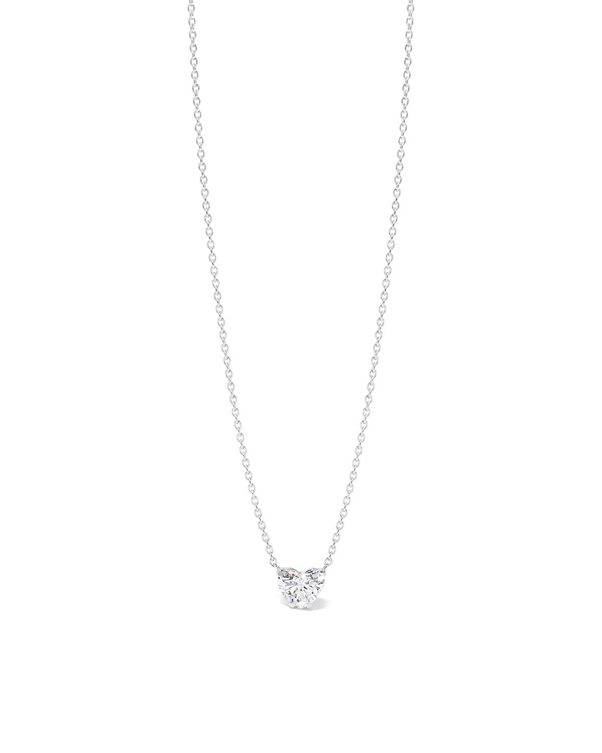 0.4ct Core Heart Solitaire Diamond Necklace
