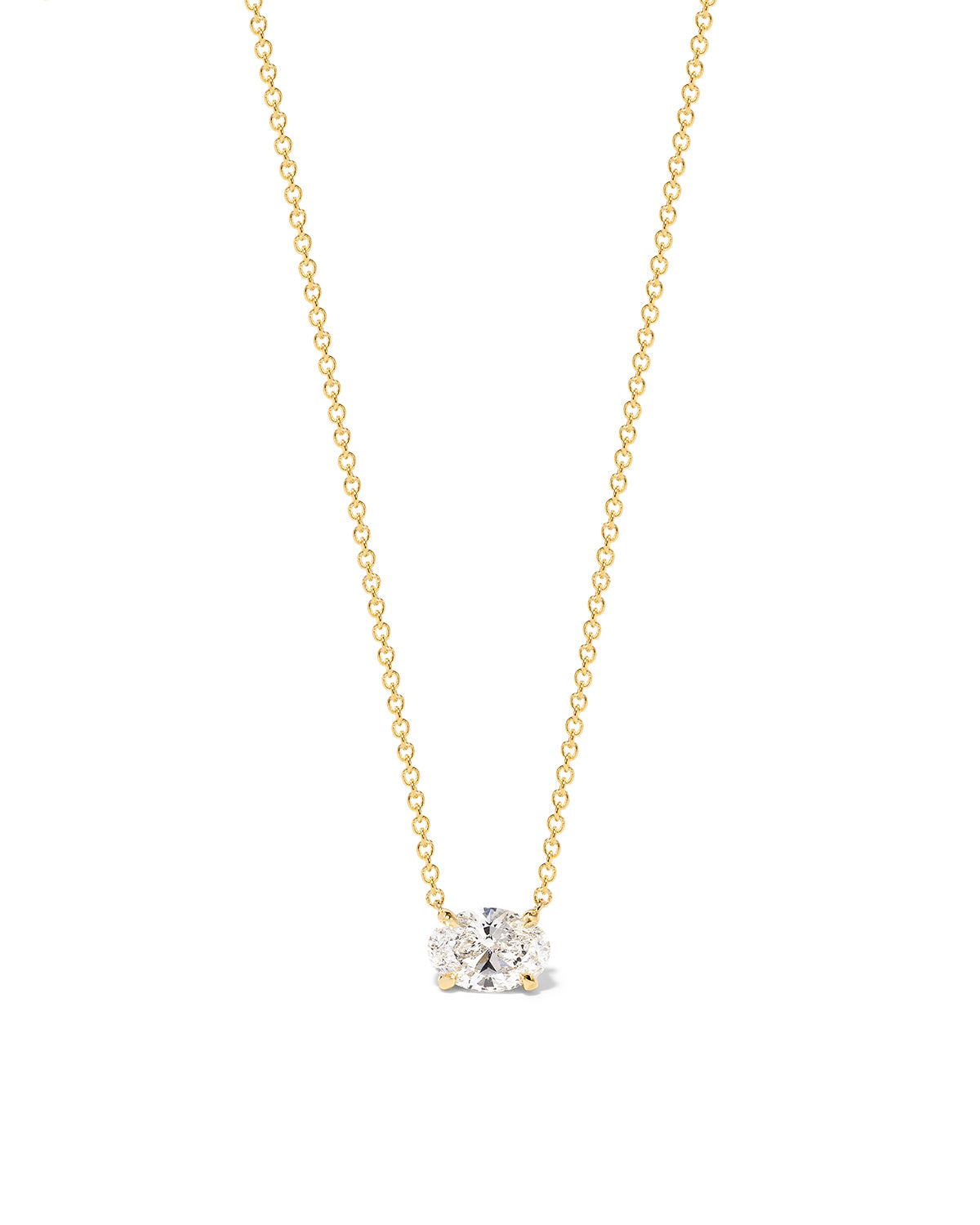 1ct East West Oval Brandi Necklace