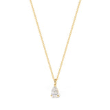 Core Pear Solitaire Diamond Necklace