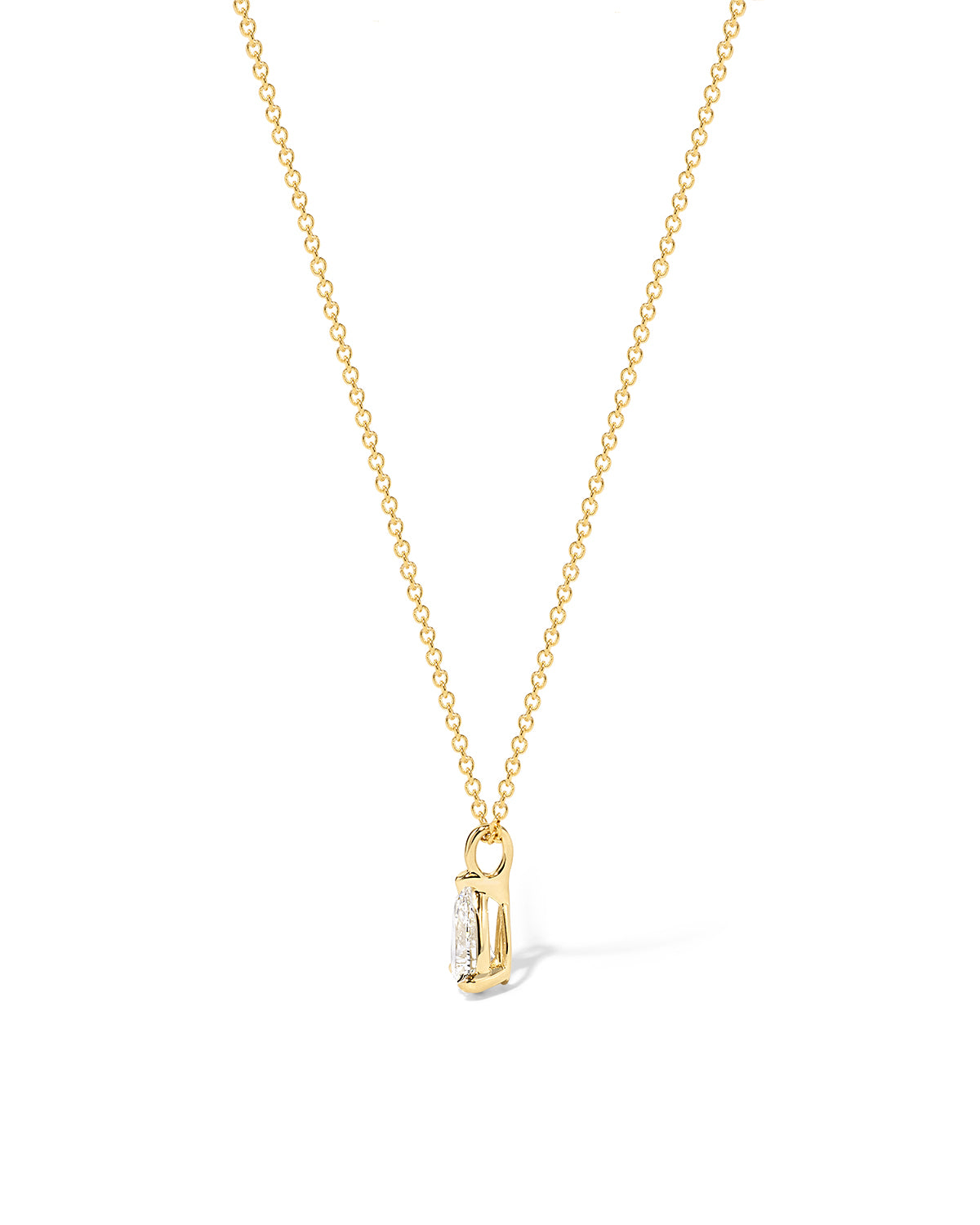 2ct Core Pear Solitaire Diamond Necklace