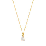 Core Pear Solitaire Diamond Necklace