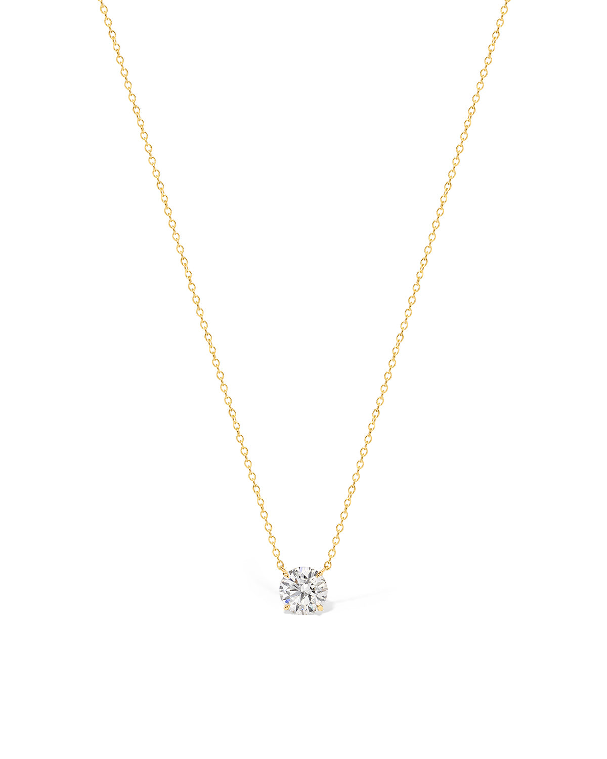 0.80ct D-VVS1 Core Round Solitaire Necklace