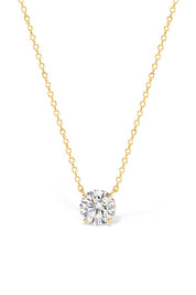 0.80ct D-VVS1 Core Round Solitaire Necklace