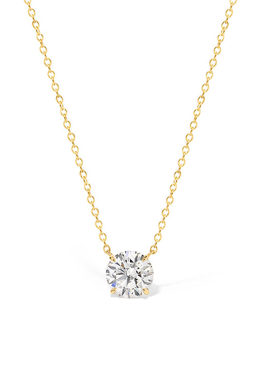 0.80ct D-VVS1 Core Round Solitaire Necklace