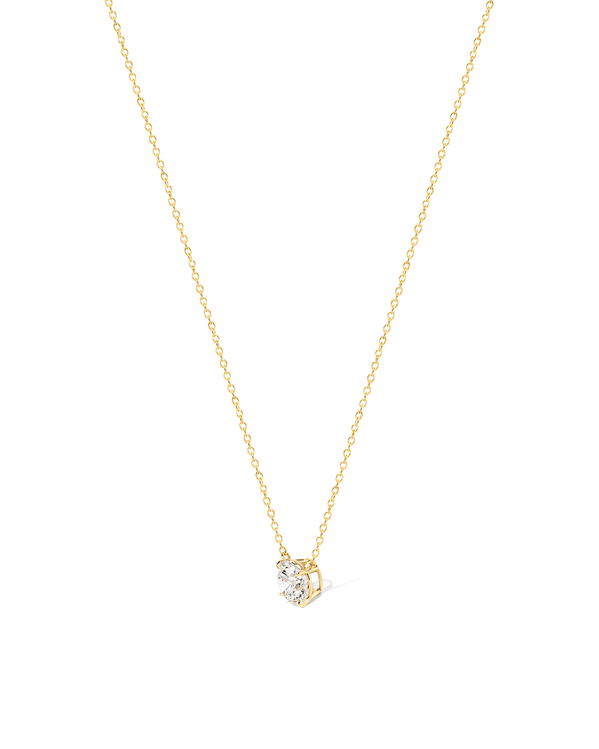 0.80ct D-VVS1 Core Round Solitaire Necklace
