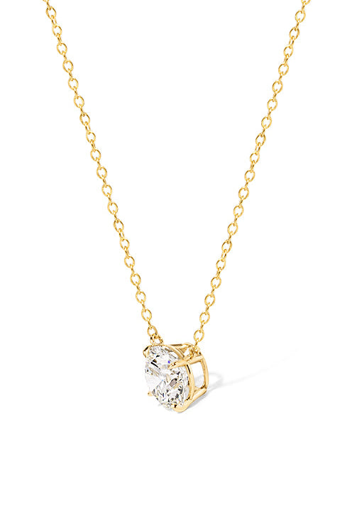 0.80ct D-VVS1 Core Round Solitaire Necklace