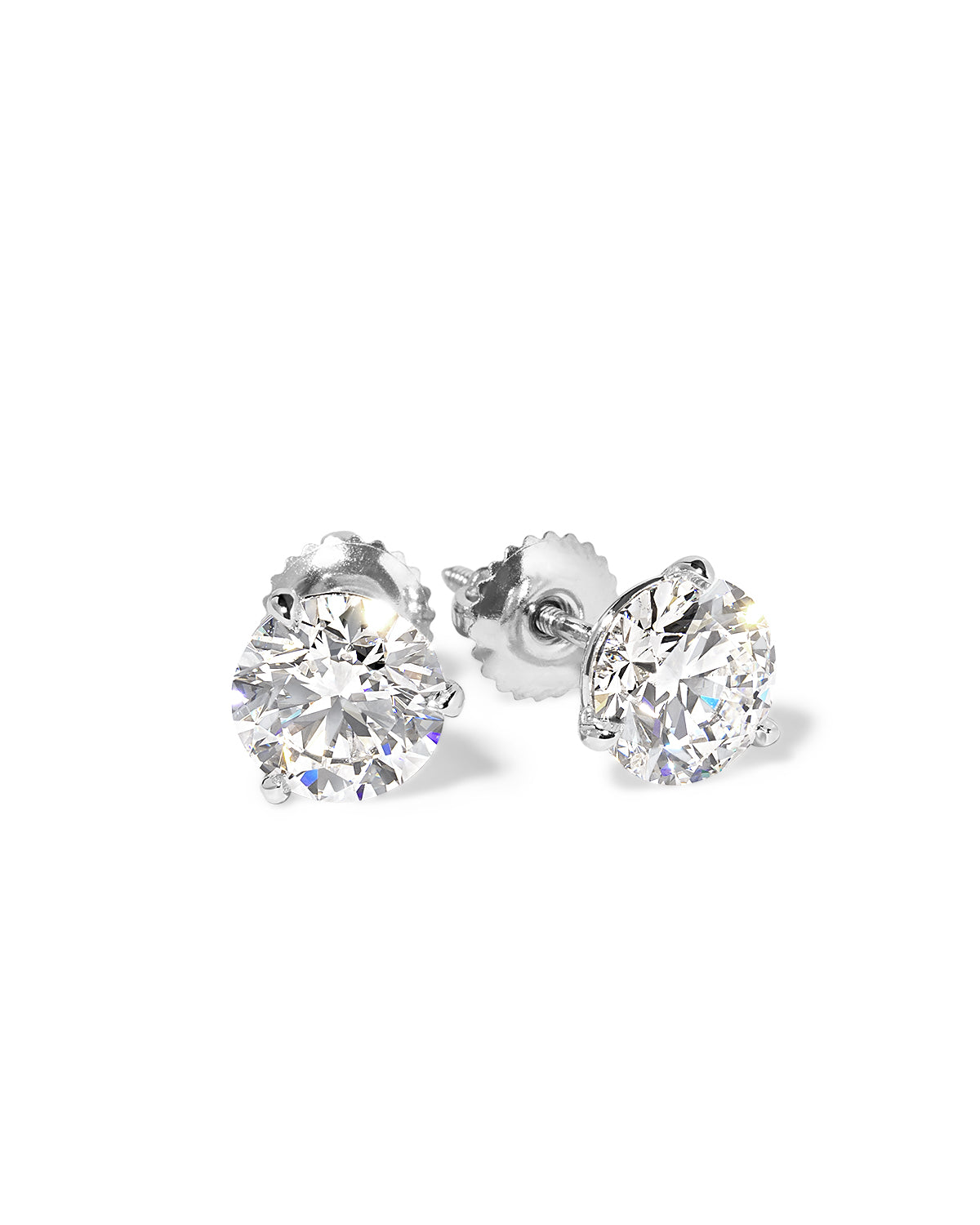 3.18ct Core Round Lab Diamond Martini Studs