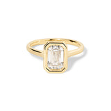 Ava Emerald High Polish Bezel