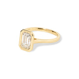 Ava Emerald High Polish Bezel