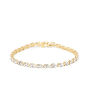 Pear Tennis Bracelet Yellow Gold