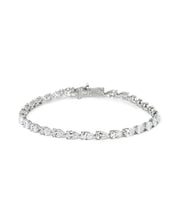 Pear Tennis Bracelet White Gold