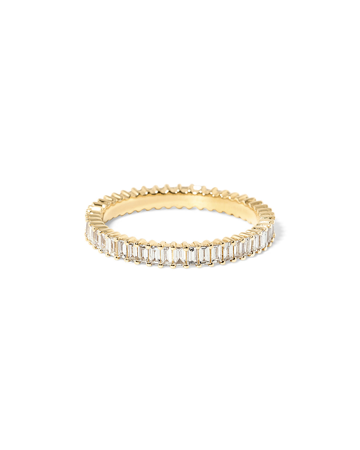 2.6mm Mini Baguette Diamond Ring