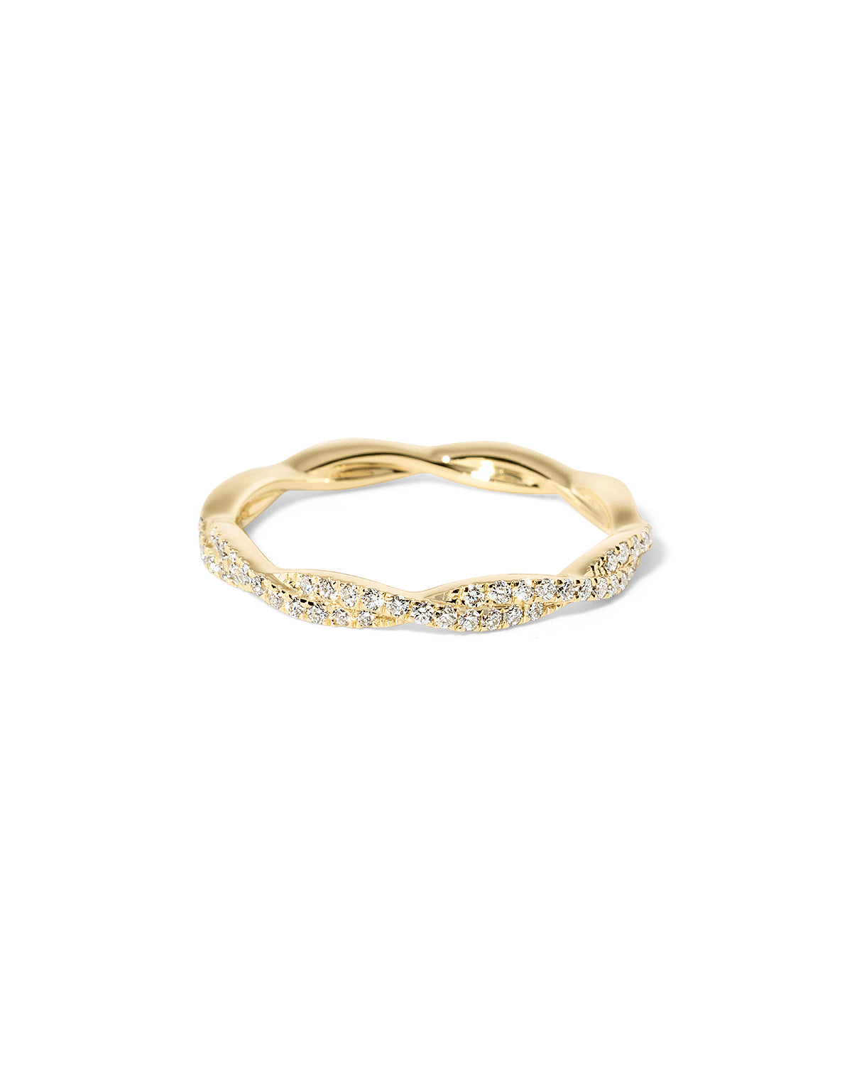 2.1mm Braided Diamond Ring