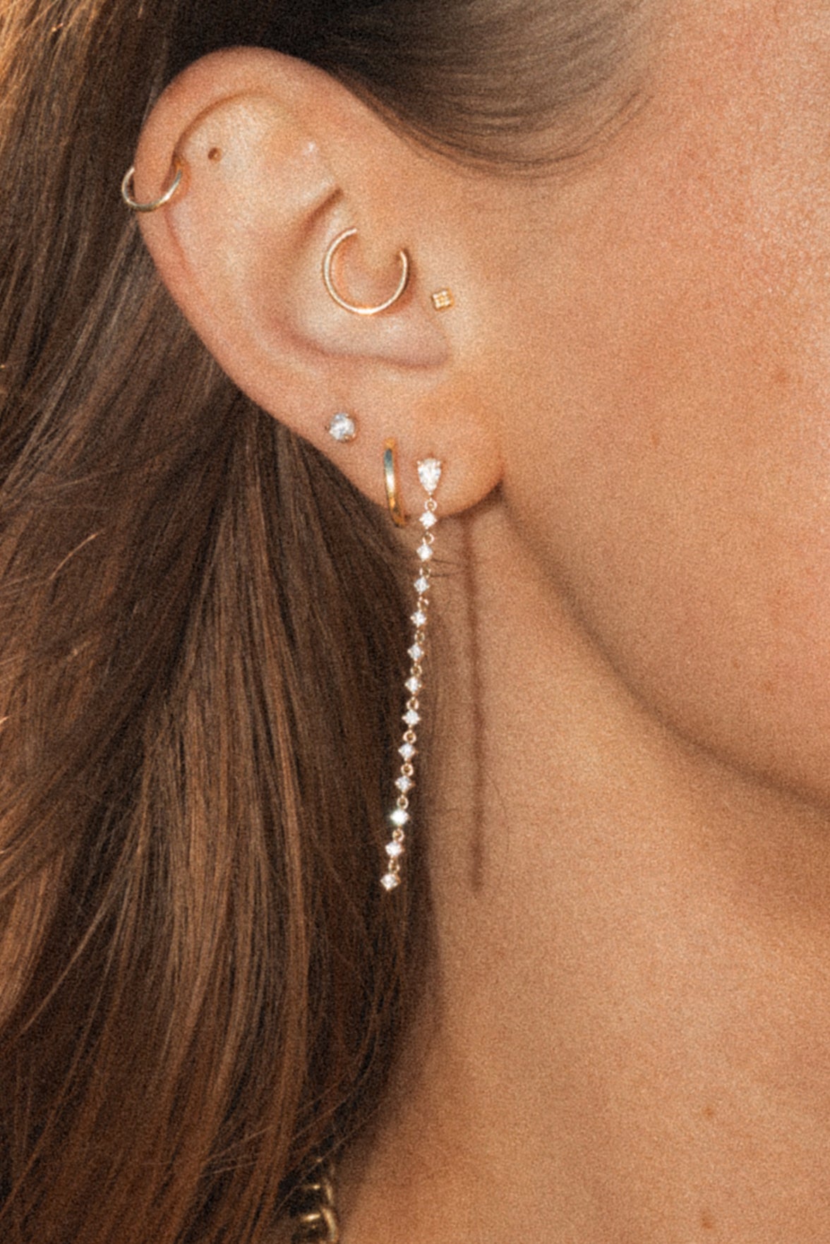 North Star Waterfall Earrings