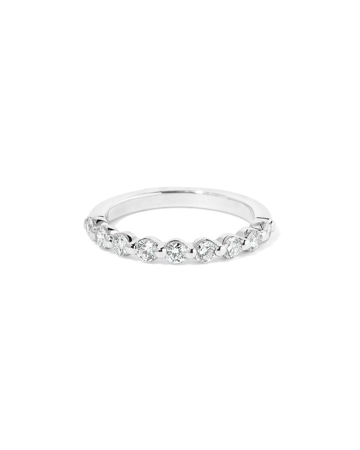 2.6mm Floating Single Prong Diamond Ring