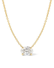 2ct East West Oval Brandi Necklace