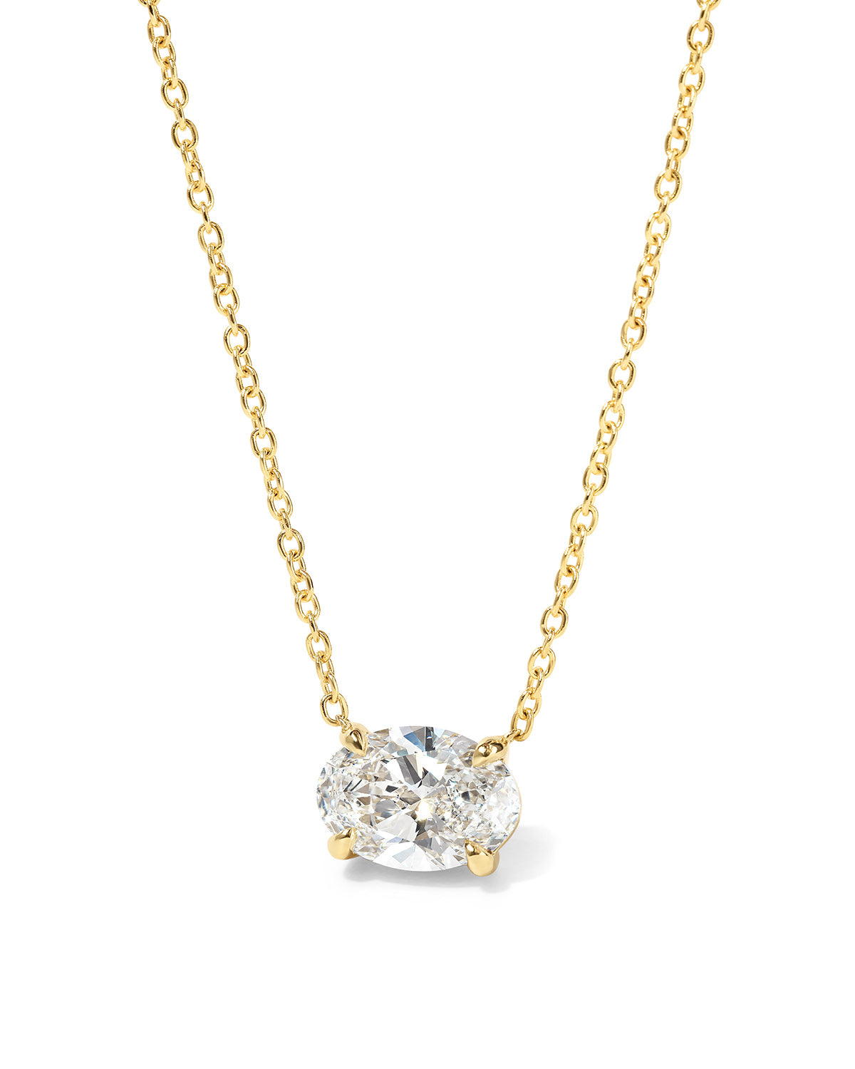 1ct East West Oval Brandi Necklace