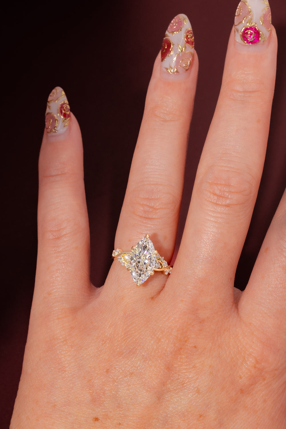 3.02ct E-VS1 Marquise Lab Diamond Ariel