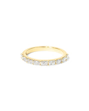 Double Prong East West Radiant Floating Diamond Ring