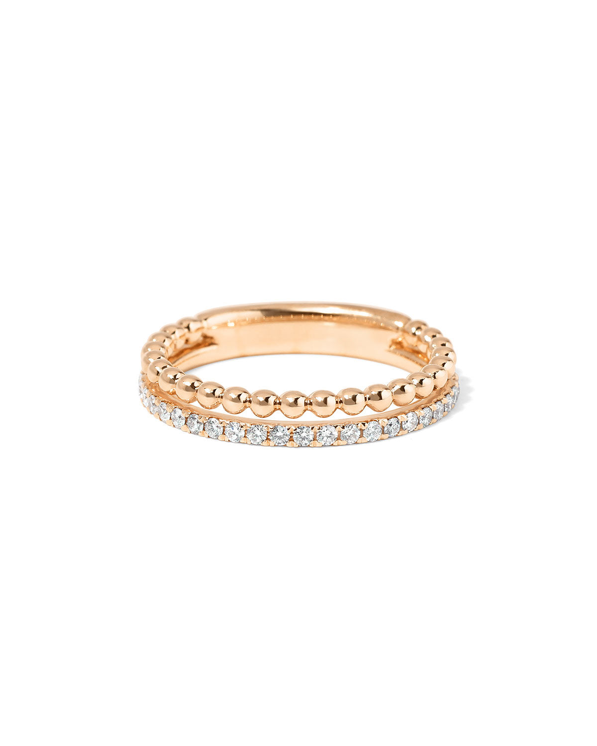 3.5mm Anabelle and Pavé Diamond Ring