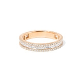 3.5mm Petite East West Baguette & Pavé Diamond Ring