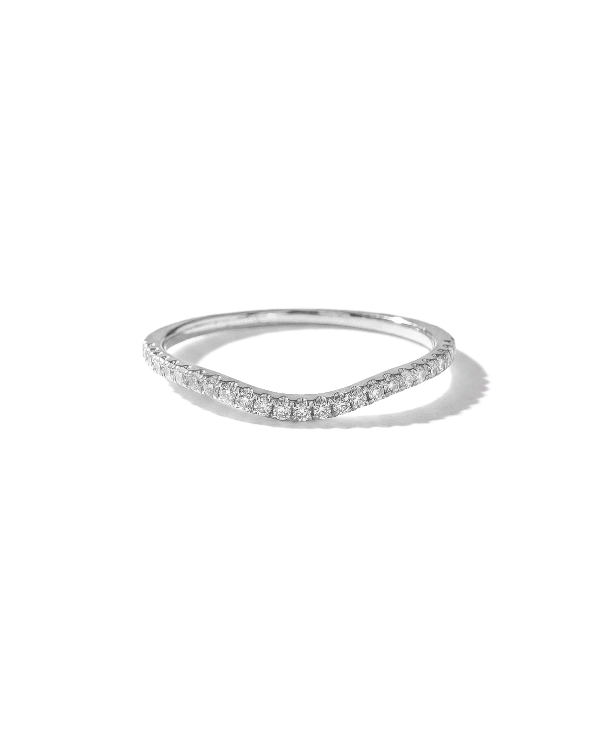 1.6mm Jasmine Curved Pavé Band