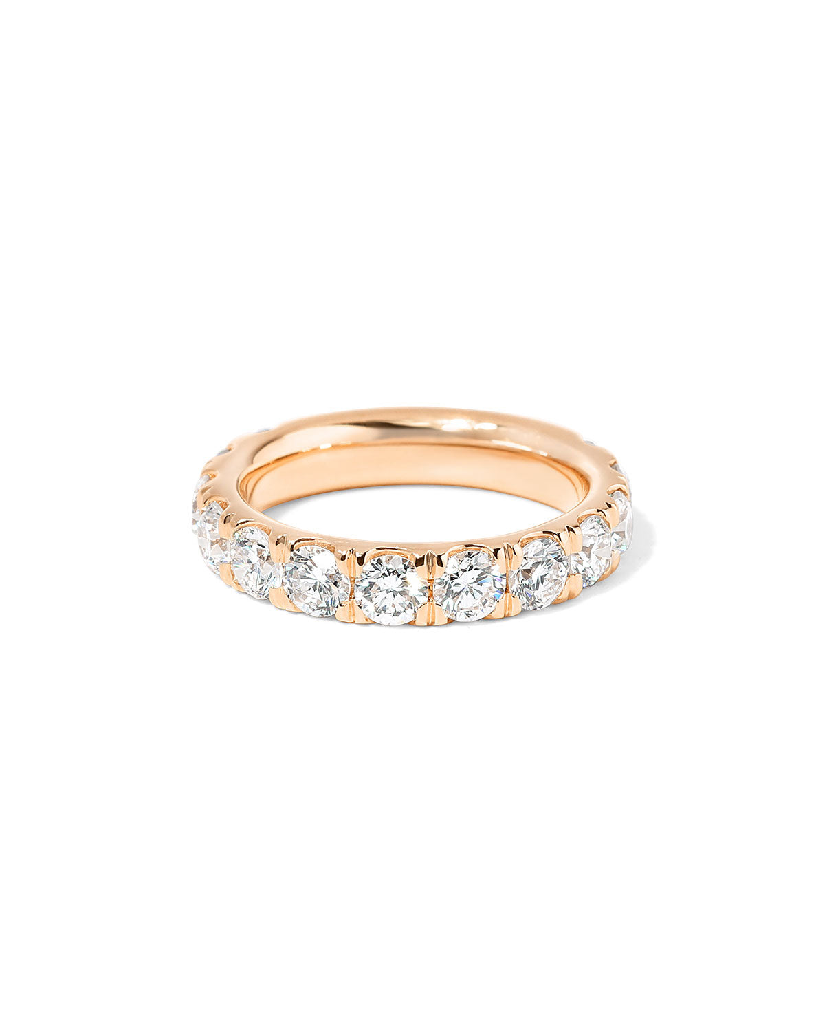 4mm Core Pavé Lab Diamond Ring