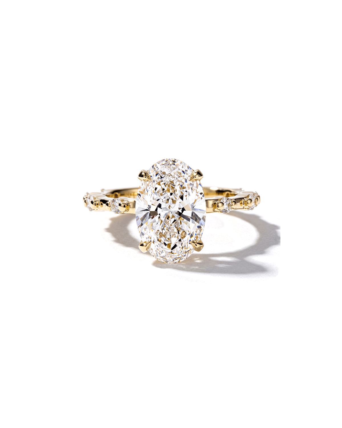 3.02ct D-VS1 Oval Lab Diamond Daisy