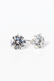 3ct Core Round Lab Diamond Martini Studs - PBD Earrings