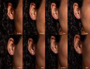 3ct Core Round Lab Diamond Martini Studs - PBD Earrings