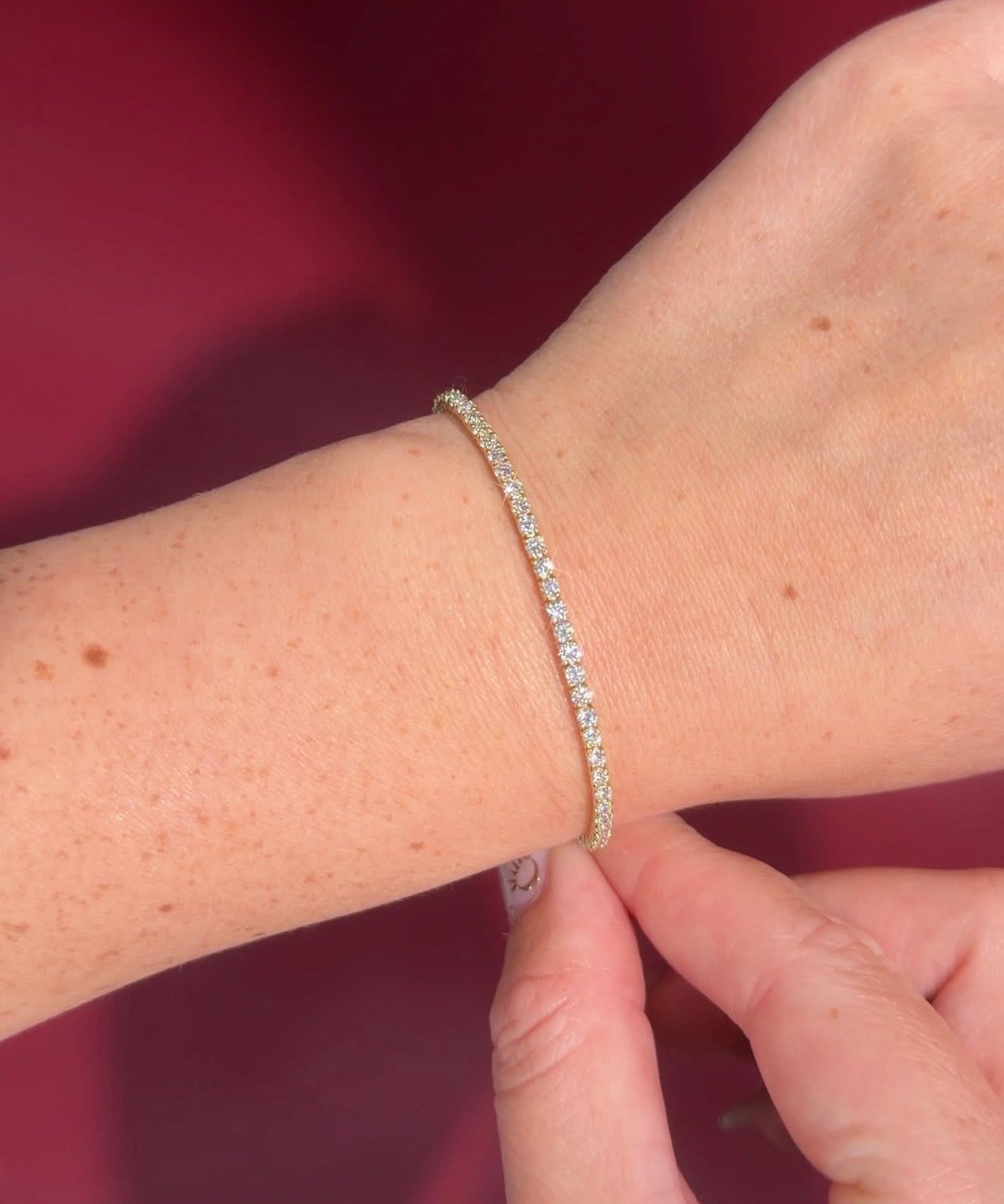 3ct Tennis Bracelet Yellow Gold - PBD Bracelets