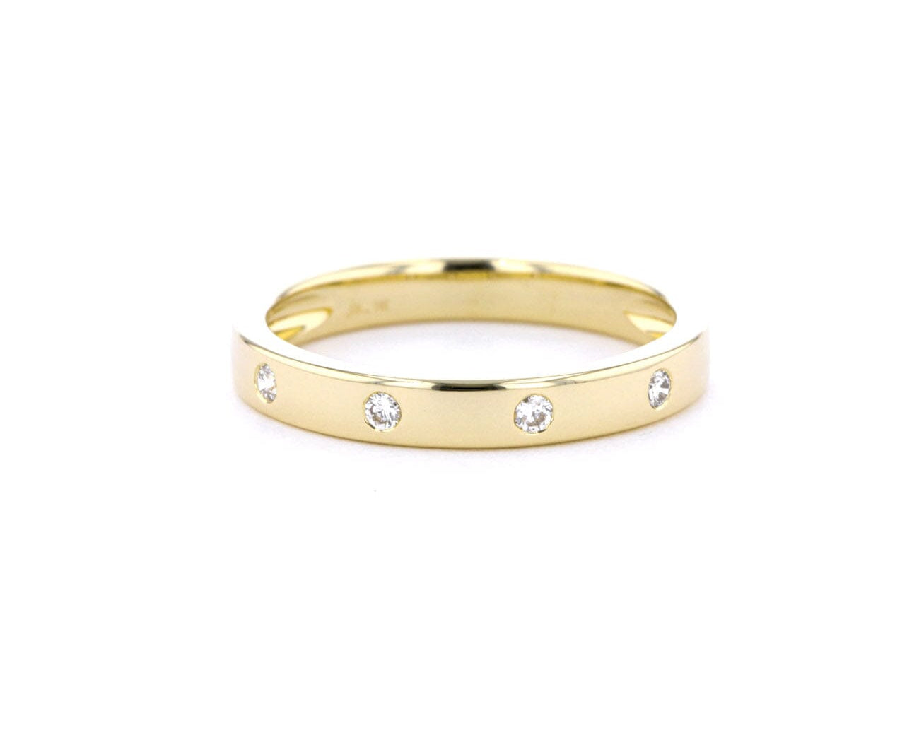 3mm Gypsy Set Diamond Band Rings Princess Bride Diamonds 